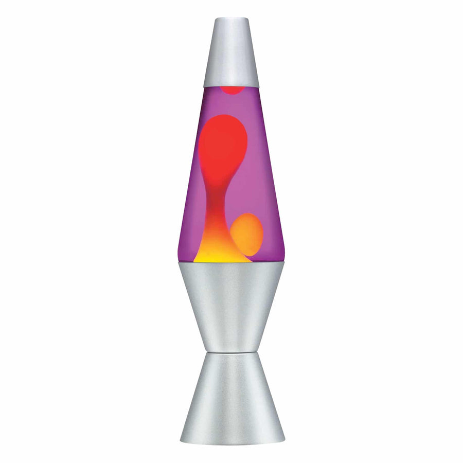 14.5” LAVA LAMP – YELLOW/PURPLE/SILVER N8